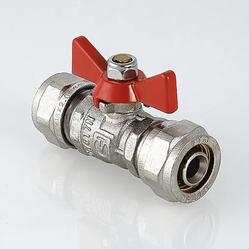 Кран шаровый для мп трубы 16мм x 16мм Valtec VT.343.N.1616