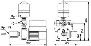 Станция автоматического водоснабжения Grundfos CMBE 10-27 98563729, 3