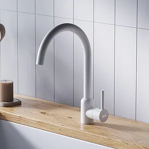 Смеситель для кухни Dorff Logic белый D3007033, 3