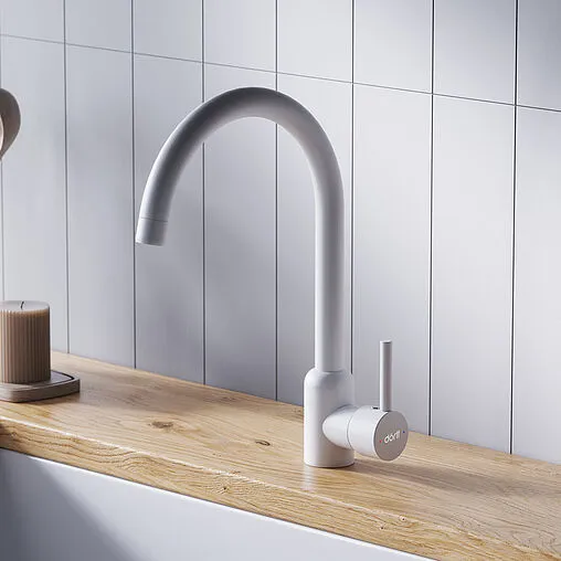 Смеситель для кухни Dorff Logic белый D3007033