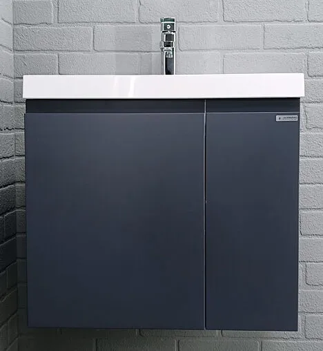Тумба-умывальник подвесной Домино Graffo 60 графит DGr2406T+4670142930044