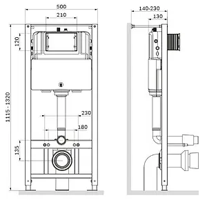 Инсталляция для подвесного унитаза Am.Pm Pro I012704 Инсталляция для подвесного унитаза Am.Pm Pro I012704, 3