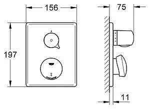 Термостат для 1 потребителя Grohe Eurodisc SE хром 36247000, 2
