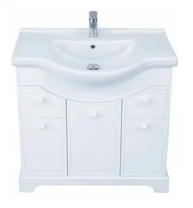 Тумба-умывальник напольная Aquaton Элен 85 белый 1A2187K1EN010, 1