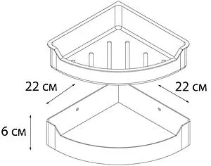 Полка Fixsen Hotel хром/белый FX-31003D, 2