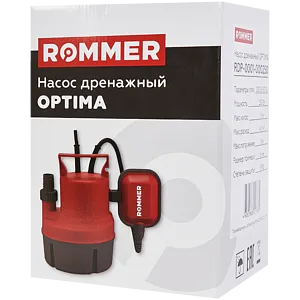 Насос дренажный Q=4.5м³/ч H=6м Rommer OPTIMA RDP-0001-000250 Насос дренажный Q=4.5м³/ч H=6м Rommer OPTIMA RDP-0001-000250, 4