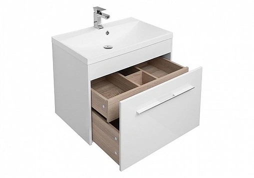 Тумба под умывальник подвесная Aquanet Августа 75 белый 00210028