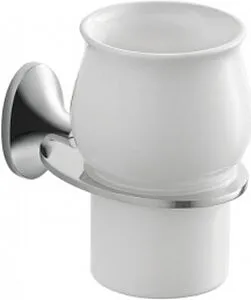 Стакан IDDIS Leaf хром/белый LEASBC1i45 Стакан IDDIS Leaf хром/белый LEASBC1i45, 1