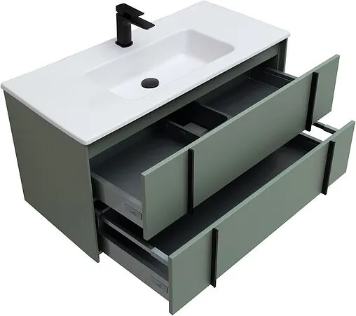 Тумба под умывальник подвесная Allen Brau Reality 100 олива 1.32007.CGM