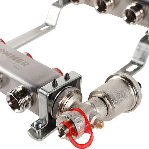 Группа коллекторная без расходомеров 3 отвода 1&quot;в/в x ¾&quot;ек Rommer RMS-3210-000003