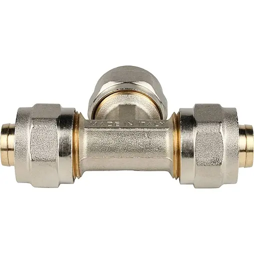 Тройник компрессионный соединительный 20мм x 20мм x 20мм Stout SFS-0009-000020