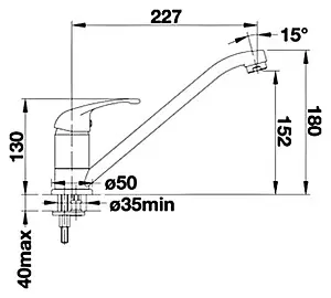 Смеситель для кухни Blanco Daras жемчужный 524189 Смеситель для кухни Blanco Daras жемчужный 524189, 2