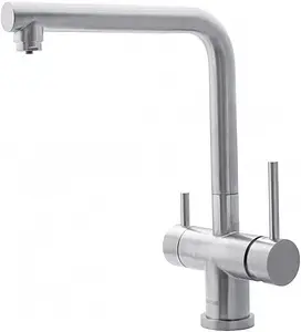 Смеситель для кухни с подключением к фильтру Swedbe Selene Plus нержавеющая сталь 8145М, 1