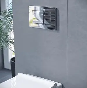 Клавиша смыва для унитаза Koller Pool Alcora 1200 SL KVADRO MAT CHROME хром матовый Клавиша смыва для унитаза Koller Pool Alcora 1200 SL KVADRO MAT CHROME хром матовый, 3