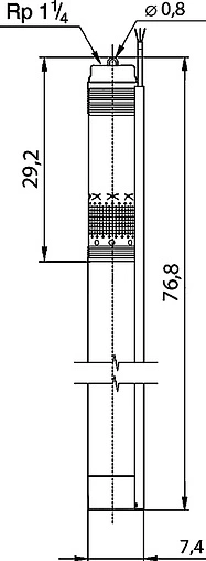 Насос скважинный центробежный 3&quot; Grundfos SQ 2-70 96510200