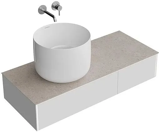 Тумба-умывальник подвесная Kerama Marazzi Magica 120 утренний серый матовый MA.120.2\MGR.M+MA.wb.42+