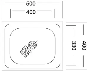 Мойка кухонная Vladiks нержавеющая сталь L-407 Мойка кухонная Vladiks нержавеющая сталь L-407, 2