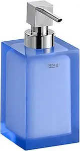 Дозатор для жидкого мыла Roca Ice хром/синий 816861013, 1