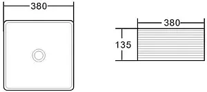 Раковина BelBagno 38 белый BB1407 Раковина BelBagno 38 белый BB1407, 2