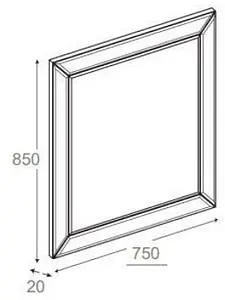 Зеркало Roca America 75 ZRU9302950 Зеркало Roca America 75 ZRU9302950, 2
