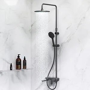 Душевая система со смесителем для ванны Am.Pm Like чёрный матовый F0780722 Душевая система со смесителем для ванны Am.Pm Like чёрный матовый F0780722, 4