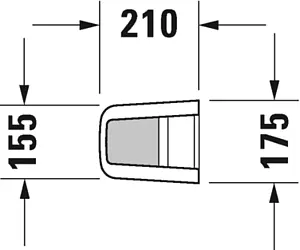 Пьедестал Duravit ME by Starck белый 0858390000 Пьедестал Duravit ME by Starck белый 0858390000, 2