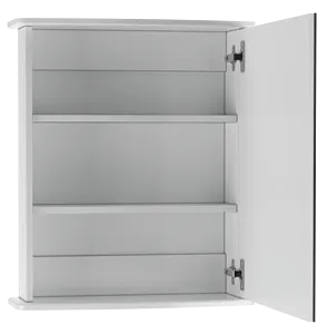 Шкаф-зеркало Айсберг Милана 60 белый DA1064HZ, 4