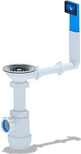 Сифон бутылочный для мойки с переливом Ани Пласт Грот A0145, 1