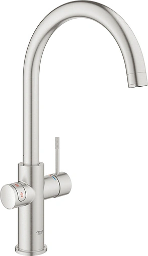 Смеситель для кухни с фильтром и встроенным нагревом воды Grohe Red II Duo суперсталь 30079DC1 Смеситель для кухни с фильтром и встроенным нагревом воды Grohe Red II Duo суперсталь 30079DC1