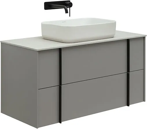 Тумба-умывальник подвесная Allen Brau Reality 100 платина 1.32007.PGM+