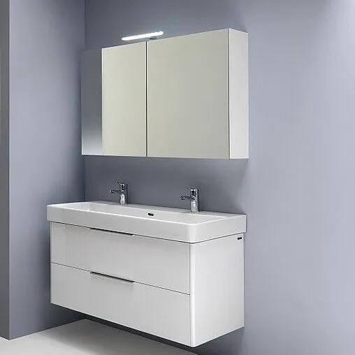 Шкаф-зеркало Laufen Base 100 белый матовый 4.0285.2.110.260.1