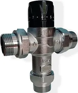 Трехходовой термостатический смесительный клапан ¾&quot; +38...+60°С TIM BL8803B, 1