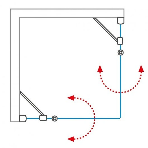Душевая дверь 1100мм прозрачное стекло Roltechnik Lega Lift Line LZDO1/1100 226-1100000-00-02