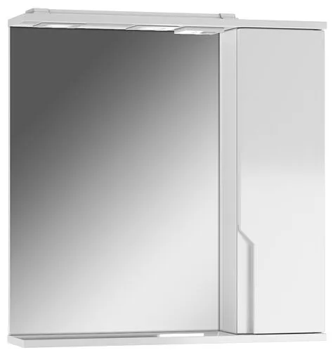 Шкаф-зеркало Домино Optima 65 R белый DO1907HZ