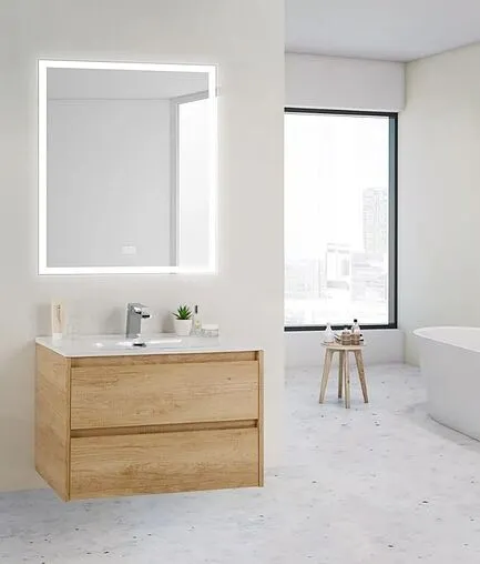 Зеркало с подсветкой BelBagno 70x80 с подогревом SPC-GRT-700-800-LED-TCH-WARM