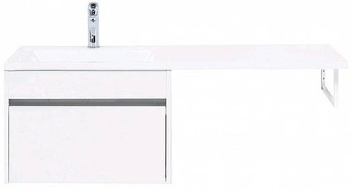 Тумба-умывальник подвесная над стиральной машиной Aquanet Токио 120 L белый 00237744+00235499