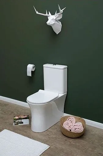 Унитаз-компакт безободковый Aquanet Roll-C Rimless белый Roll-C+Roll-C-1 Унитаз-компакт безободковый Aquanet Roll-C Rimless белый Roll-C+Roll-C-1