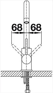 Смеситель для кухни Blanco Mida Silgranit антрацит/хром 524202 Смеситель для кухни Blanco Mida Silgranit антрацит/хром 524202, 2