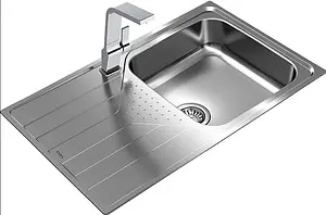 Мойка кухонная Teka Universe 50 T-XP 1B 1D PLUS POLISHED нержавеющая сталь полированная 115110022, 3
