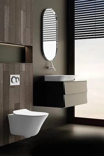 Унитаз подвесной безободковый Jacob Delafon Vive Rimless белый E28078RU-0 Унитаз подвесной безободковый Jacob Delafon Vive Rimless белый E28078RU-0