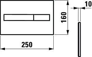 Комплект 5 в 1 Laufen Pro Rimless 8.6996.6.000.000.R с кнопкой Lis 8.9566.1.004.000.1 хром глянцевый Комплект 5 в 1 Laufen Pro Rimless 8.6996.6.000.000.R с кнопкой Lis 8.9566.1.004.000.1 хром глянцевый, 4