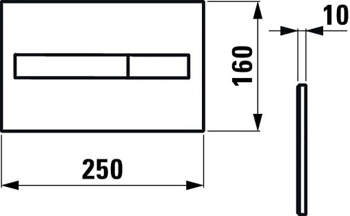Комплект 5 в 1 Laufen Pro Rimless 8.6996.6.000.000.R с кнопкой Lis 8.9566.1.004.000.1 хром глянцевый