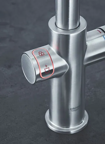 Смеситель для кухни с фильтром и встроенным нагревом воды Grohe Red II Duo суперсталь 30327DC1 Смеситель для кухни с фильтром и встроенным нагревом воды Grohe Red II Duo суперсталь 30327DC1