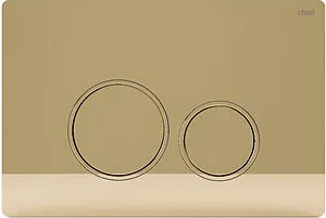 Клавиша смыва для унитаза CTESI Round BK0202128 золото Клавиша смыва для унитаза CTESI Round BK0202128 золото, 1