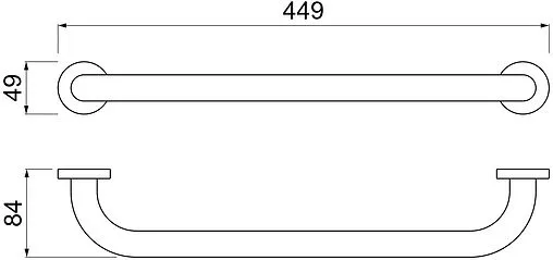 Поручень Aquatek чёрный матовый AQ4995MB