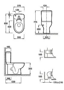 Бачок для унитаза Jacob Delafon Panache белый E1368-00 Бачок для унитаза Jacob Delafon Panache белый E1368-00, 2