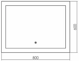Зеркало с подсветкой Aquanika Basic 80 AQB6080RU46 Зеркало с подсветкой Aquanika Basic 80 AQB6080RU46, 2