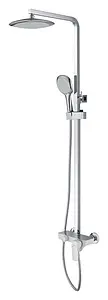 Душевая система со смесителем для ванны D&K Berlin.Steinbeis белый/хром DA1433716A02 Душевая система со смесителем для ванны D&K Berlin.Steinbeis белый/хром DA1433716A02, 1