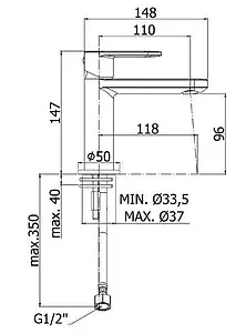Смеситель для раковины Paffoni Candy хром CA071CR Смеситель для раковины Paffoni Candy хром CA071CR, 2