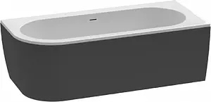 Ванна акриловая Cezares Slim Corner 180x80 R белый/панель черный матовый Ванна акриловая Cezares Slim Corner 180x80 R белый/панель черный матовый, 1